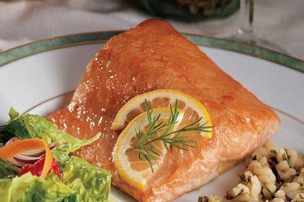 honey-glazed salmon