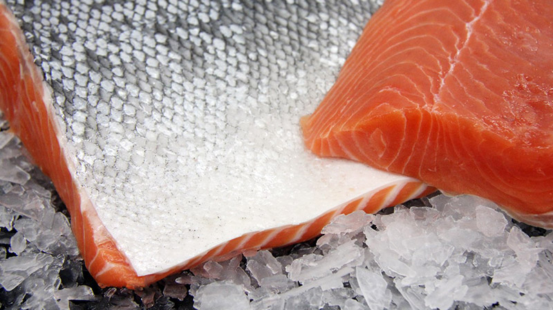 fresh filet of California King Salmon