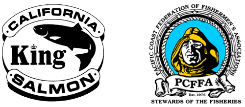 California Salmon Council logo, Pacific Coast Federation of Fishermen’s Association logo