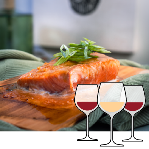 pairing_umami savory king salmon recipes with wine