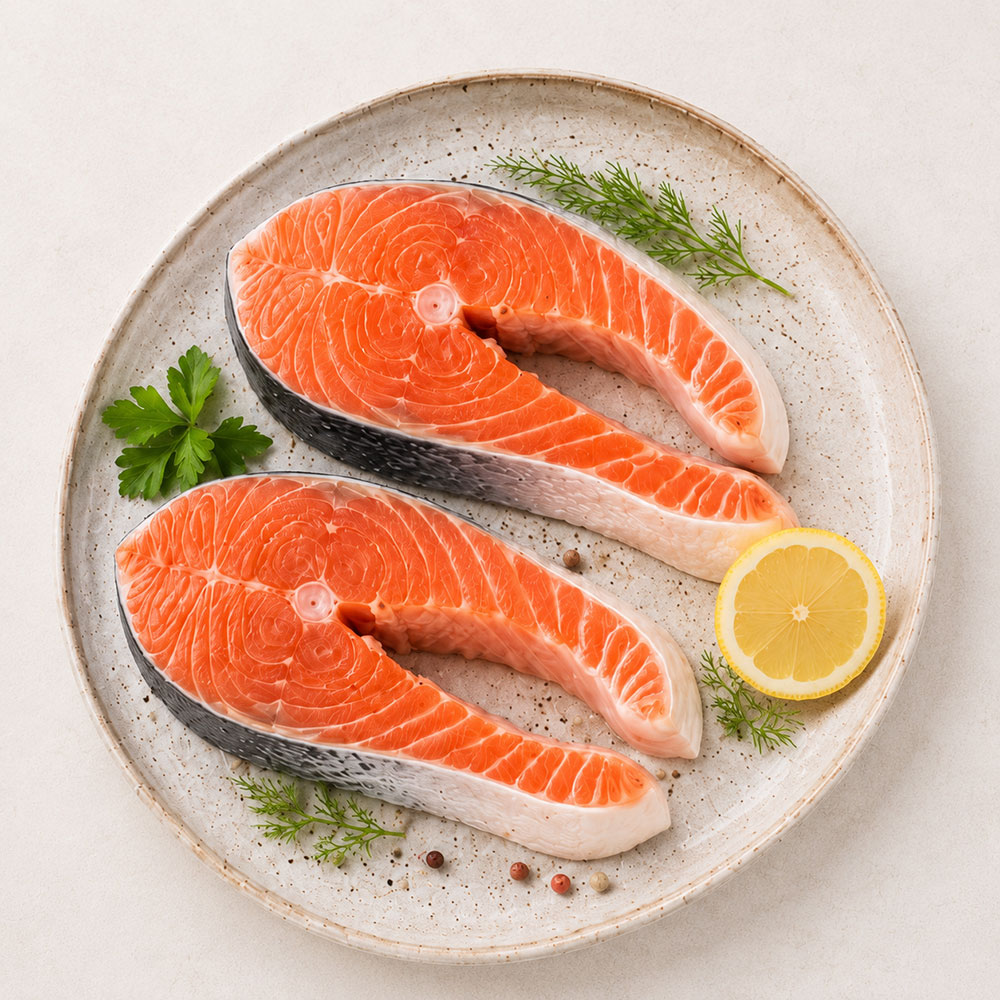 salmon-steak California King Salmon Steaks